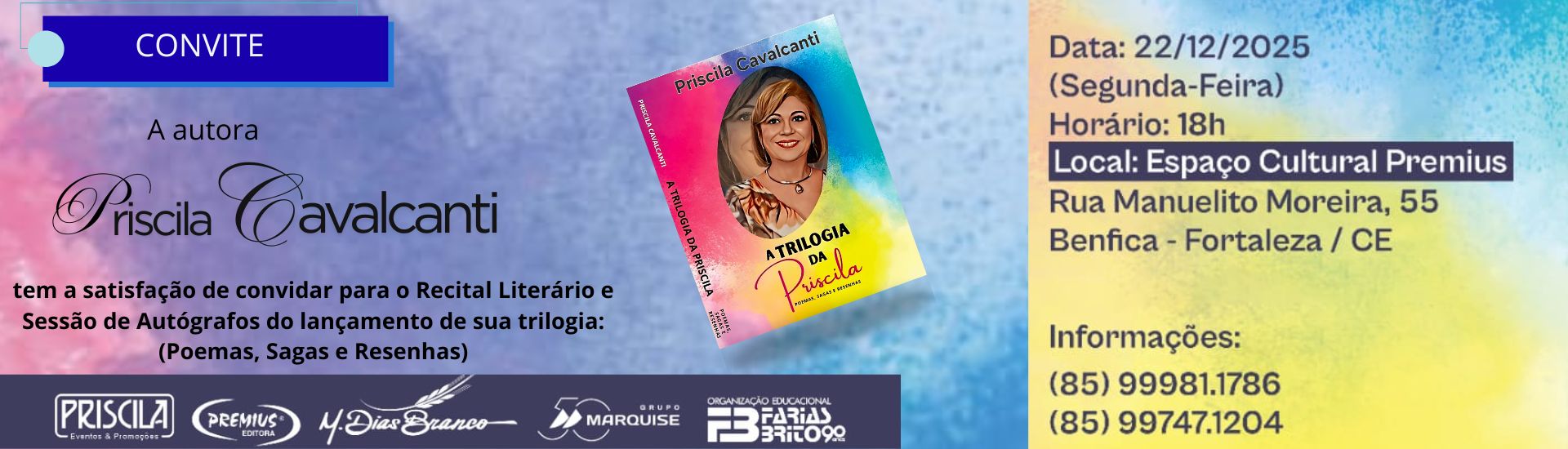 Lançamento do Livro – A Trilogia da Priscila
